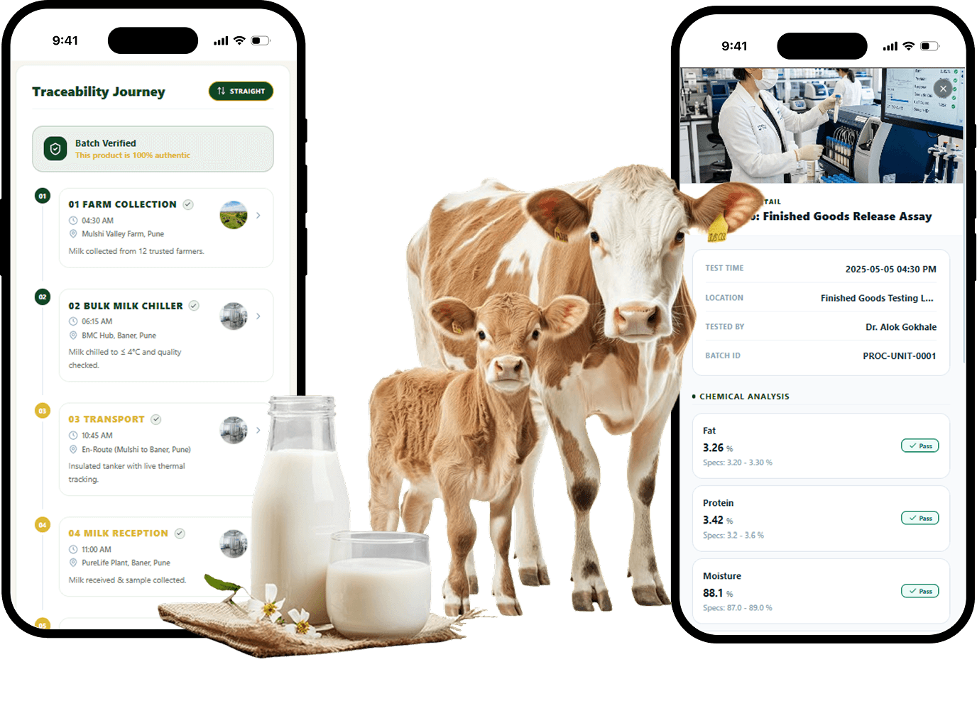 Blockchain-Backed Farm-to-Customer Milk Traceability
